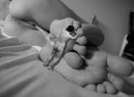sleeping monochrome barefoot massage animation shrunken_man rubbing docop licking_foot