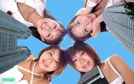 giantess collage brunette hiroppe smiling asian looking_down outdoors point_of_view looking_at_viewer