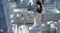 giantess city shorts shrunken_man sneakers darkangle989 tiny_mk grace_from_beyond