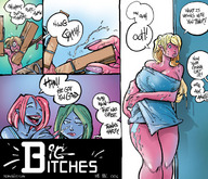 pussy comic mamabliss butt story boots shrunken_men cruel between_fingers panels looking_at_victim big_bitches