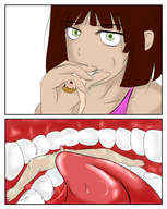 giantess nude vore mouth handheld mouthplay shrunken_men blowjob shrunken_man