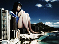 giantess city destruction beach barefoot buildings asian mountains clouds sky sjw