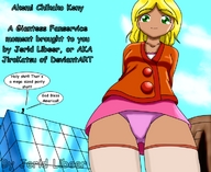 drawing giantess panties blonde color clothed skirt buildings green_eyes story looking_down sky point_of_view thigh_highs looking_at_viewer