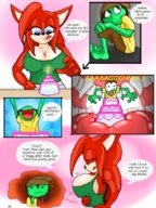 drawing vore tongue mouth teeth cleavage story unaware panels candle birthday_cake
