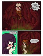 drawing vore blushing comic licking purple_hair digestion story stomach shrunken_woman entrapment panels stomach_view just-a-little-vore bitter_sweet_love