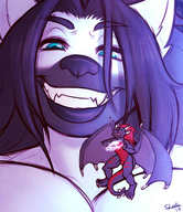 drawing giantess micro furry macro anthro dragon color giant male multiple_sizes galaxy scaley sheela neopuc vdo