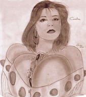 breasts drawing giantess monochrome cleavage breast_crush tarrass20020 olivier vehicle_crush