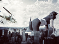 giantess city butt destruction helicopter crawling