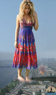collage mega blonde barefoot dress shakira looking_down standing shadester curly_hair vehicle_crush shakira_isabel_mebarak_ripoll