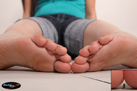 collage micro feet toes barefoot soles shrunken_men sitting floor