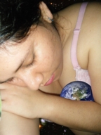 breasts giantess collage earth sleeping planet brunette unaware cosmic_giantess