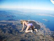 collage city mega blonde destruction barefoot ocean wonderslug crawling airplane foot_print downward_angle