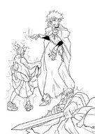 drawing monochrome shrunken_woman jitensha fate/stay_night fate_(series)