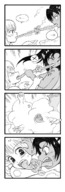 karbo small_man blushing monochrome mermaid felarya succubus fighting panels long_tongues tongue_tied