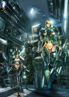 breasts drawing giantess pussy alien color battle giantessfan mechanical squad_13