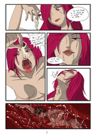drawing giantess nude color handheld saliva red_hair shrunken_men throat swallowed league_of_legends katarina throat_bulge thebigbrap