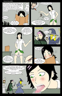 drawing giantess insertion panties tongue mouth skirt saliva green_eyes brunette story game dangle between_fingers panels shrunken_character dungeons_and_dragons moebius