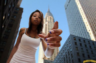 breasts giantess collage city mega low_angle asian hand reaching looking_down skyscraper dark_skin tattoo manicure point_of_view looking_at_viewer new_york_city lowerrider genarika chrysler_building