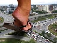 collage mega high_heels traffic buildings streets vehicles under_foot pedicure mick_78 vehicle_crush giantess_feet