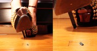 collage high_heels foot_crush shrunken_man bobbob floor raised_foot imminent_crush bugunderherfeet callia