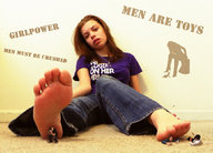 collage barefoot domination shrunken_men under_foot lilipucien looking_at_viewer