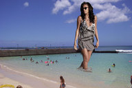 giantess collage clothed water ocean sunglasses wading swimmers lowerrider