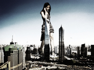 crush collage city mega destruction high_heels asian skyscraper sky sjw