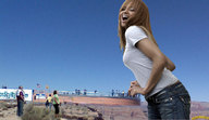 giantess collage clothed brunette laughing grand_canyon lowerrider