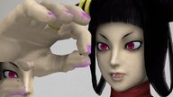 crush black_hair shrunken_woman finger_crush between_fingers juri manicure looking_at_victim flashmp digital_render
