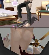 barefoot soles in_shoe story shrunken_men shrunken_man pedicure bedroom juri point_of_view panels imminent_crush flashmp