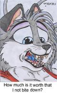 drawing micro furry macro anthro color mouth story cerberus inside_mouth