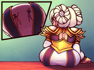 drawing crush color butt sitting underneath pinned world_of_warcraft sheela gnome ysera shrunken_character chromie alexstrasza