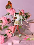 collage blonde clothed skirt table shrunken_woman cup roses butterfly frances_melhop