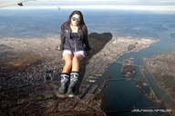 collage landscape city mega destruction clothed boots jets skyscraper river aerial_view new_york_city downward_angle joselitooo23 pamela sityscape