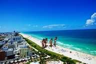 giantess collage swimsuit beach multiple_giantesses barefoot ocean buildings wonderslug walking sand giantesses sky resort seashore