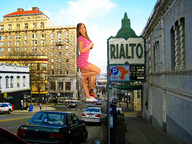 giantess collage city clothed buildings wonderslug legs streets vehicles sneakers looking_at_viewer bailey_knox