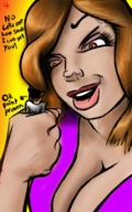 drawing comic handheld cleavage domination story shrunken_man looking_at_victim peterparkerlawl