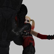 giantess blonde low_angle boots harley_quinn foot_crush looking_down goth point_of_view looking_at_viewer imminent_crush thegeekynerd