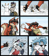 drawing furry comic color cerberus snowman snowball