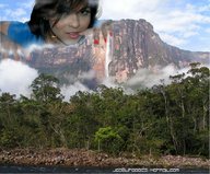 giantess collage helicopter brunette mountains river clouds outdoors sky manicure trees looking_at_viewer mist joselitooo23