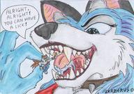 drawing furry color mouth handheld ice_cream cerberus imminent_vore tirrel