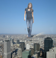 giantess collage city destruction clothed buildings helicopter brunette wonderslug skyscraper tokyo sky anahi_gonzales
