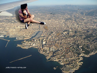 collage city mega beach ocean helicopter short_hair sitting legs skyscraper sneakers harbor downward_angle joselitooo23 marseille