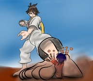 crush trayx feet barefoot street_fighter foot_crush karate makoto sf karate_gi