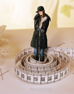 collage table shrunken_woman tape_measure