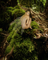 drawing wings fairy shrunken_woman forest nature
