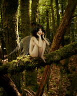 drawing wings fantasy fairy shrunken_woman woods forest nature