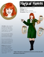 drawing color story red_hair shrunken_men shrunken_man magic ellocabruja trapped_in_jar sadie_southerland