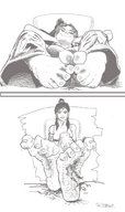giantess monochrome toes barefoot blood sitting foot_crush point_of_view korra theborrowergts