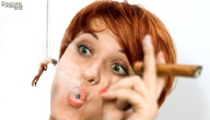 collage red_hair shrunken_men smoking cigar chained spawngts